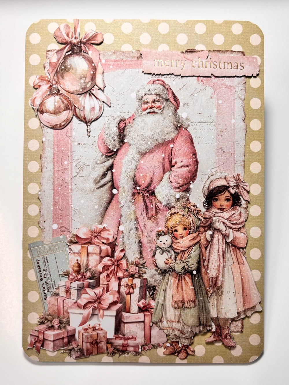 Handmade Christmas Greeting Card